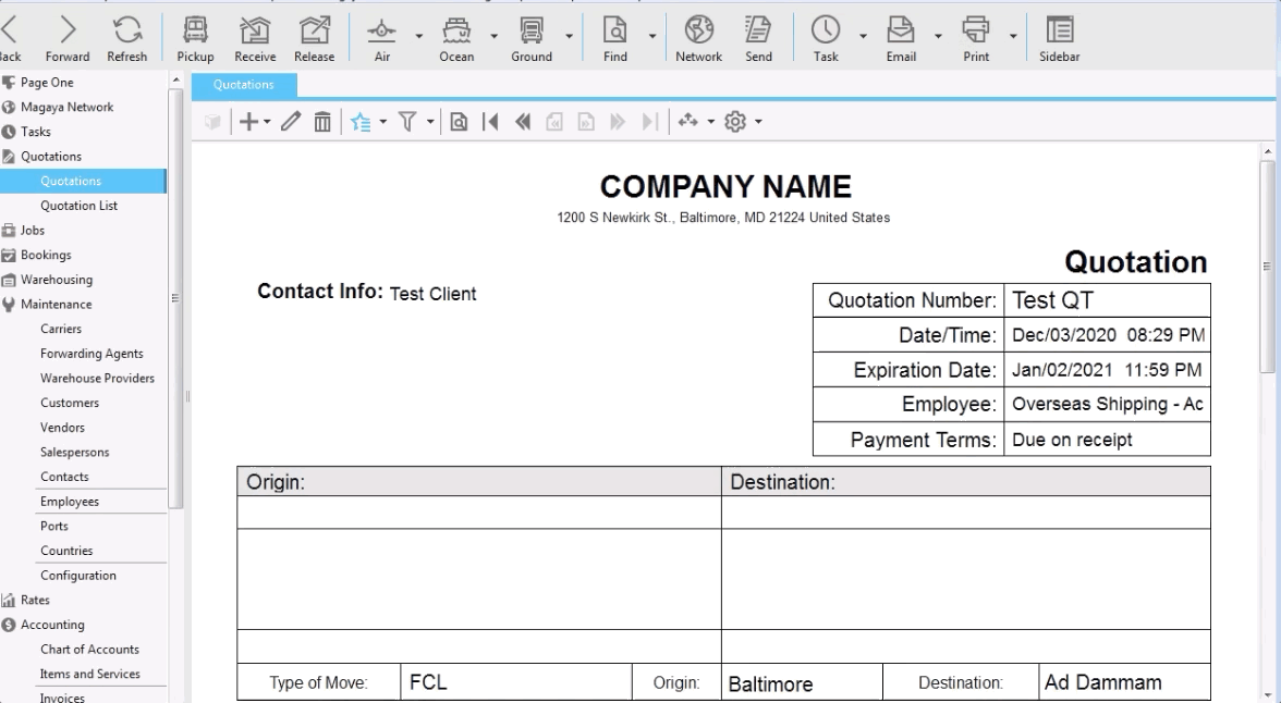 Quotation to Invoice